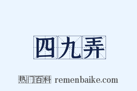 四九弄是什么意思的图片